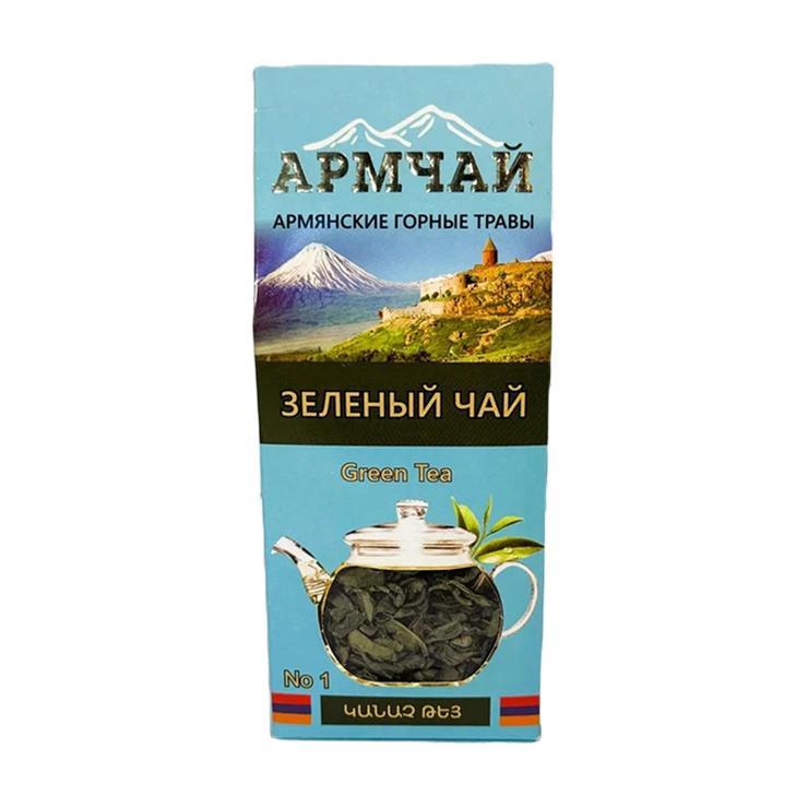 Чай АРМЧАЙ зеленый листовой №1 50 гр., картон