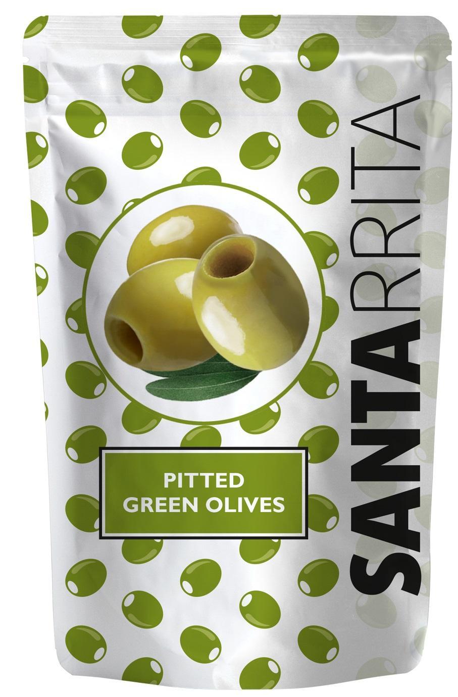 Оливки SANTARRITA без косточки 175 гр., дой-пак