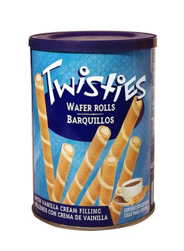 Вафли Twisties с ванильным кремом 400 гр., банка