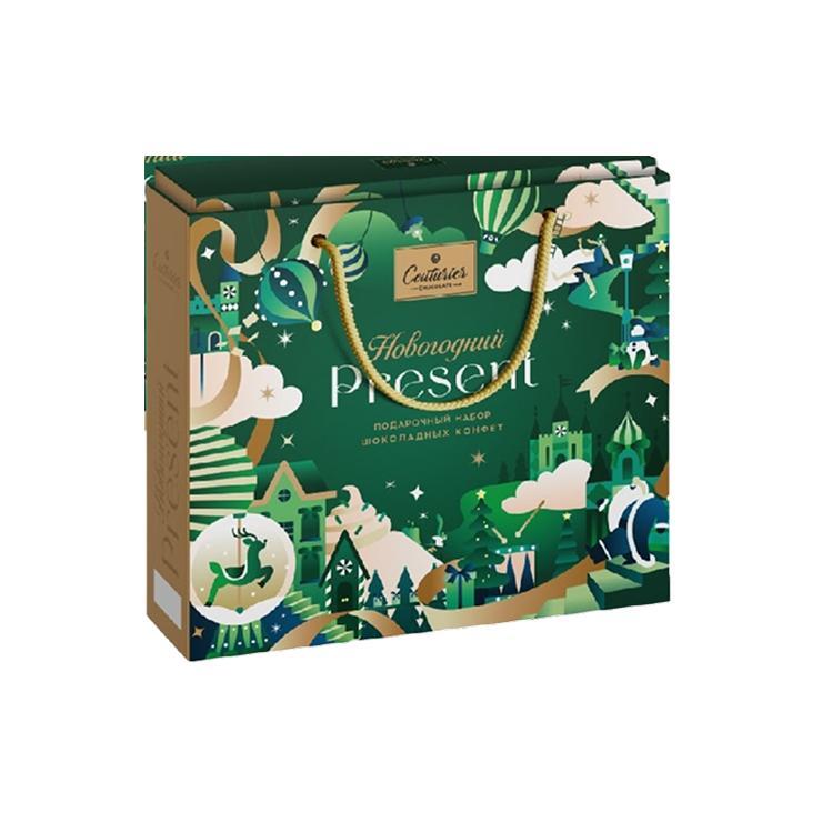 Конфеты Couturier present шоколадные новогодние истории 170 гр., картон
