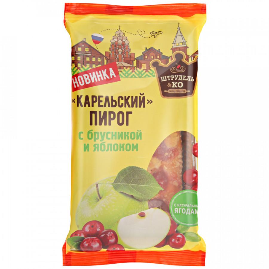 Пирог Штрудель и Ко Карельский с брусникой и яблоком 270 гр., флоу-пак