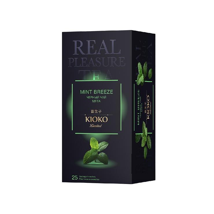 Чай Kioko Limited Mint Breeze черный с мятой 25 пак. 50 гр., картон
