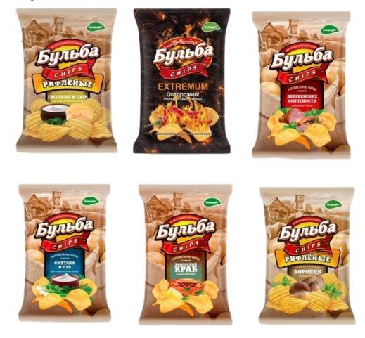 Чипсы Бульба chips ассорти 75 гр., флоу-пак