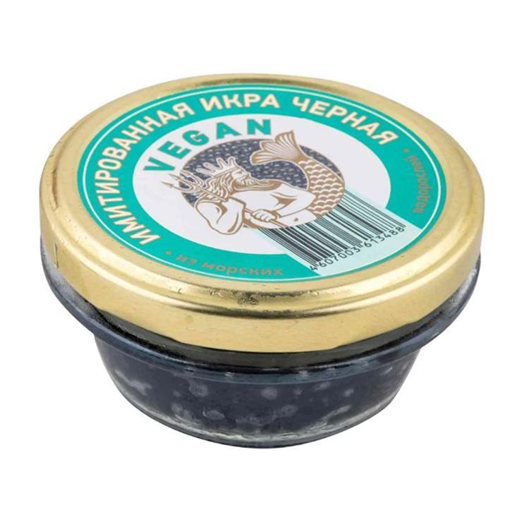 Икра Vegan имитированная черная из морских водорослей 100 гр., стекло