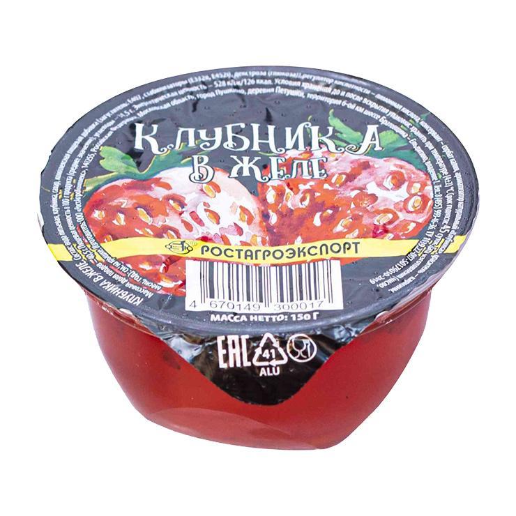 Желе Ростагроэкспорт клубника 150 гр., стакан