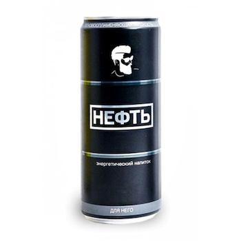 Энергетикий напиток черный Нефть Для Него, 330 мл., ж/б