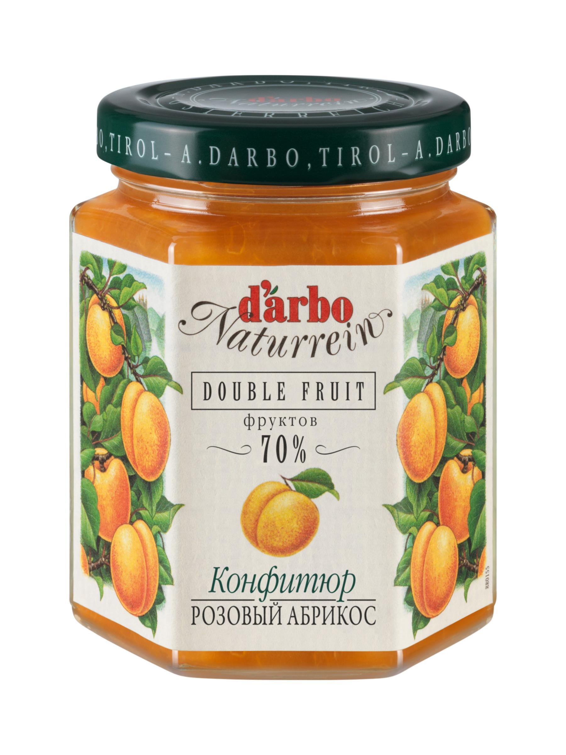 Конфитюр Darbo розовый абрикос, 200 гр, стекло