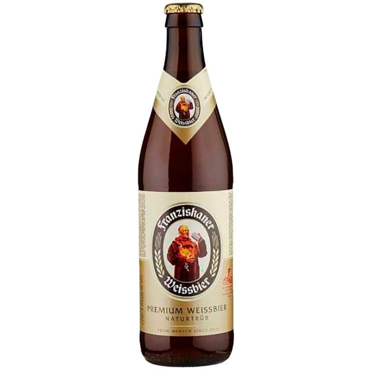 Пиво Franziskaner Weissbier светлое 5,1%, Германия, 500 мл., стекло