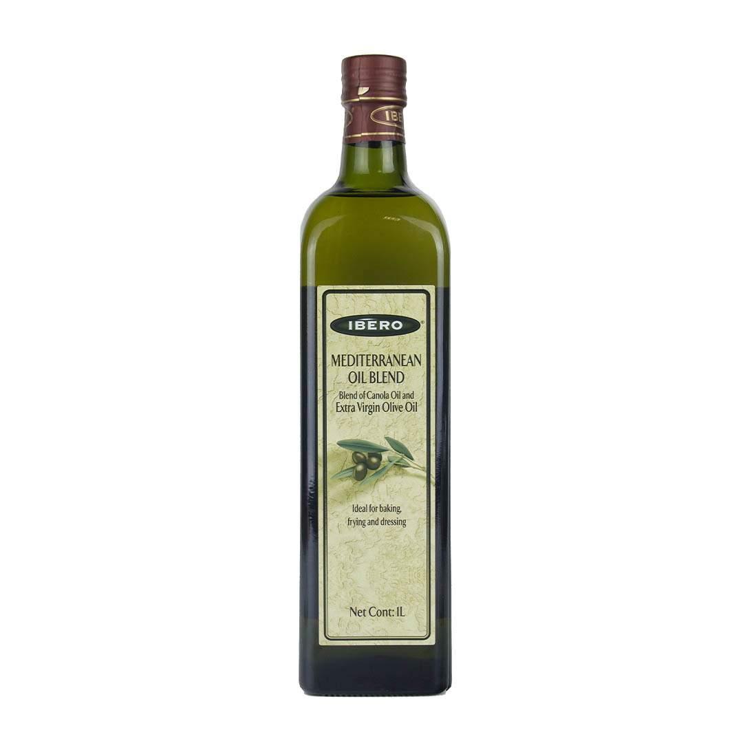 Масло Ibero рапсовое рафинированное с добавлением оливкового масла нерафинированного высшего качества 1л., стекло
