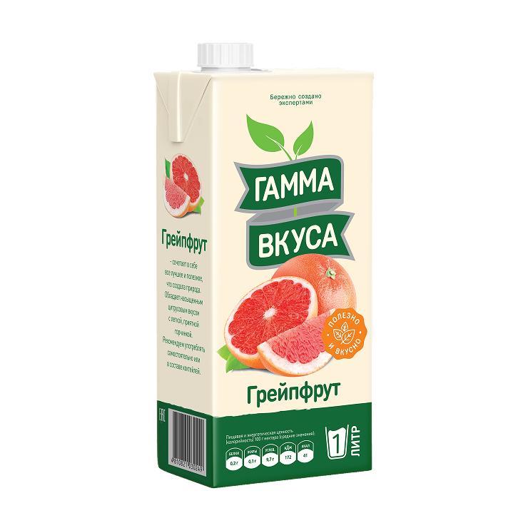 Нектар Гамма Вкуса грейпфрутовый 1 л., тетра-пак