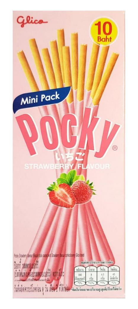 Палочки бисквитные Pocky клубника 21 гр., картон