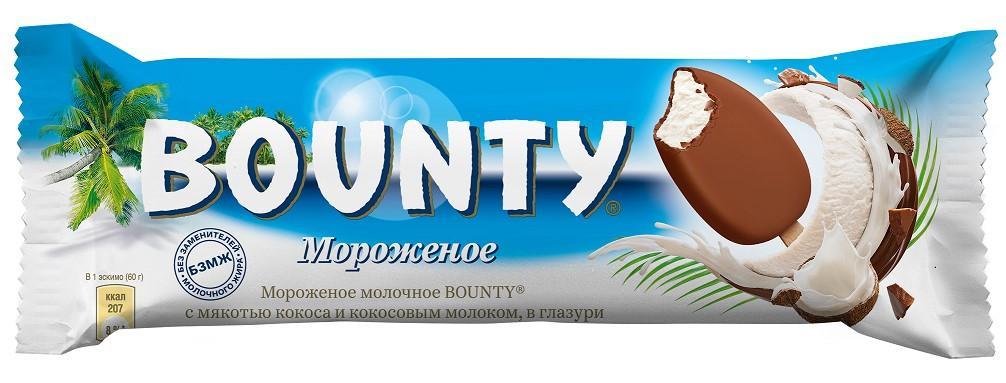 Эскимо Bounty New 60 гр., флоу-пак