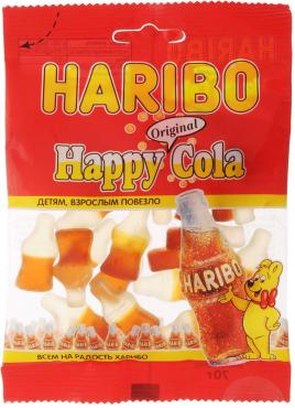 Мармелад Haribo Happy Cola, 70 гр., флоу-пак