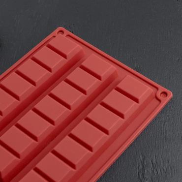 Форма для льда и шоколада Доляна Плитка шоколада 21×16,5 см. 21 ячеек микс