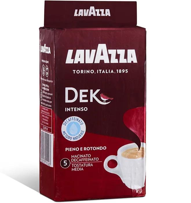 Кофе Lavazza Decaffeinato Intenso молотый без кофеина 250 гр., вакуум