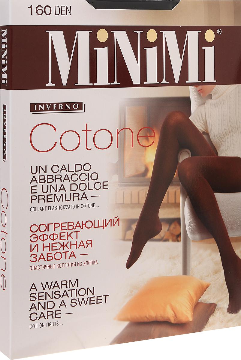 Колготки MiNiMi Coton 160 den nero размер XL, XXL, 40/1, 5