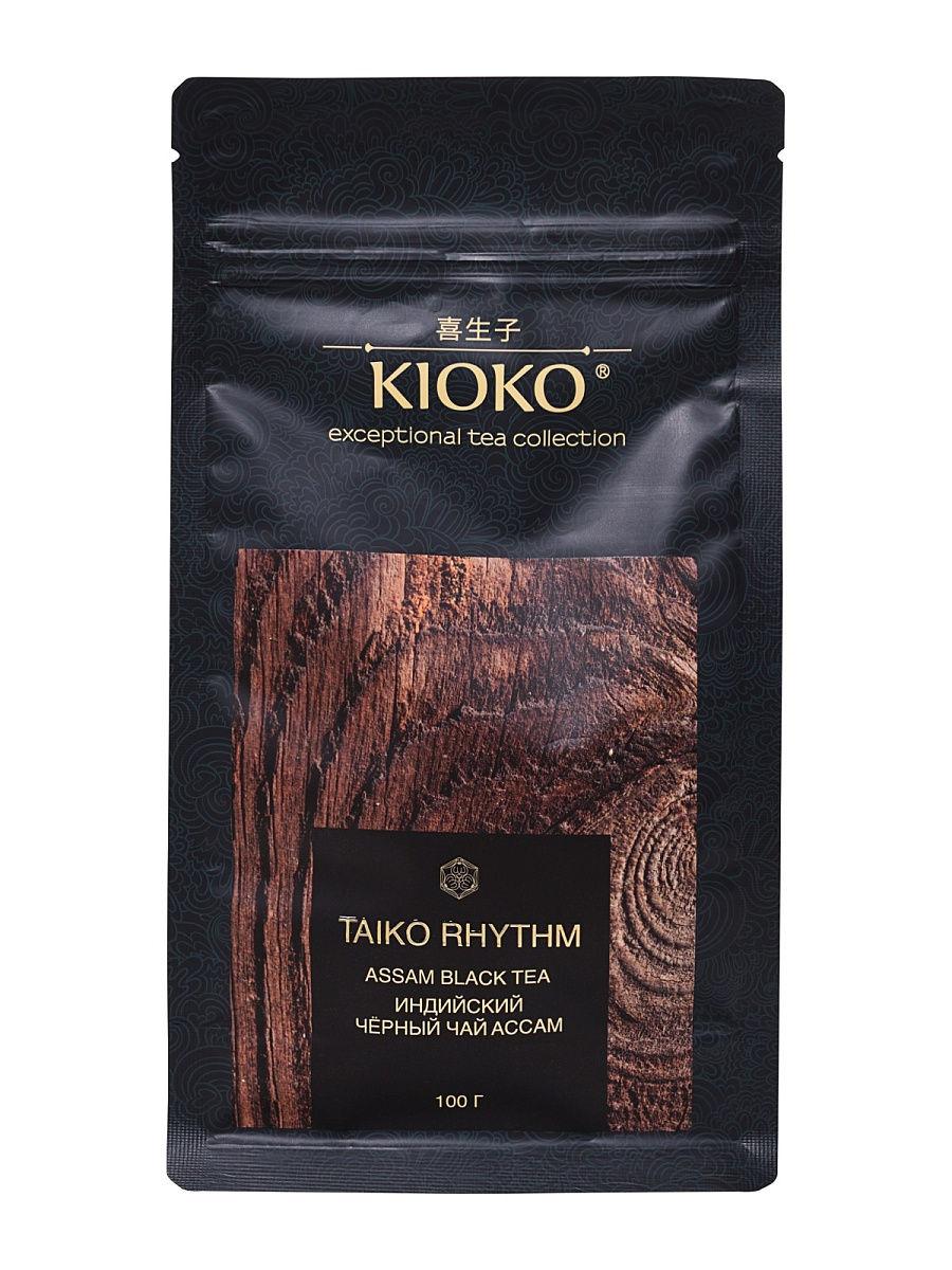 Чай Kioko Taiko Rhythm Ассам черный листовой индийский 100 гр., дой-пак
