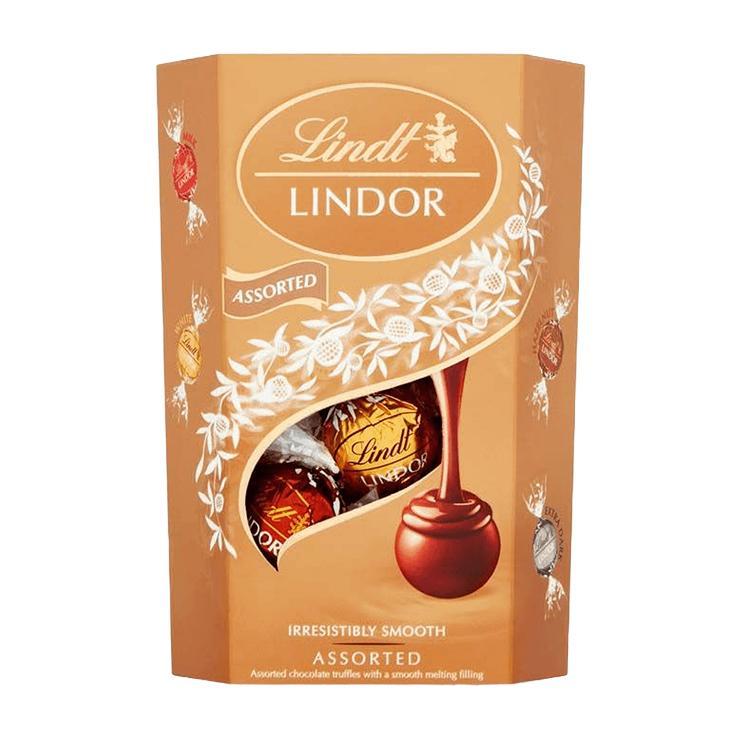 Конфеты шоколадные Lindt LINDOR Assorted Pralines 200 гр., картон