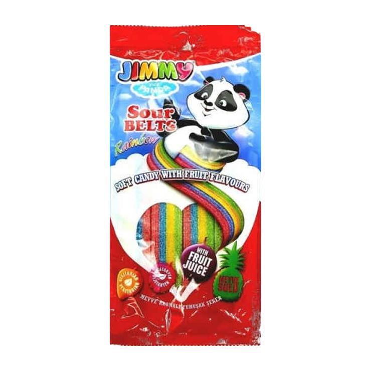 Мармелад жевательный JiMMY sour belts 75 гр., флоу-пак