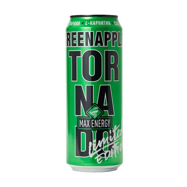 Напиток энергетический Tornado greenapple 450 мл., ж/б