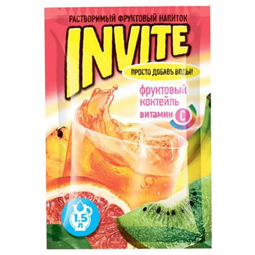 Напиток растворимый Invite Фруктовый коктейль 9 гр., саше