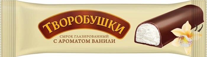 Сырок творожный Творобушки ваниль в темной глазури 40 гр., флоу-пак