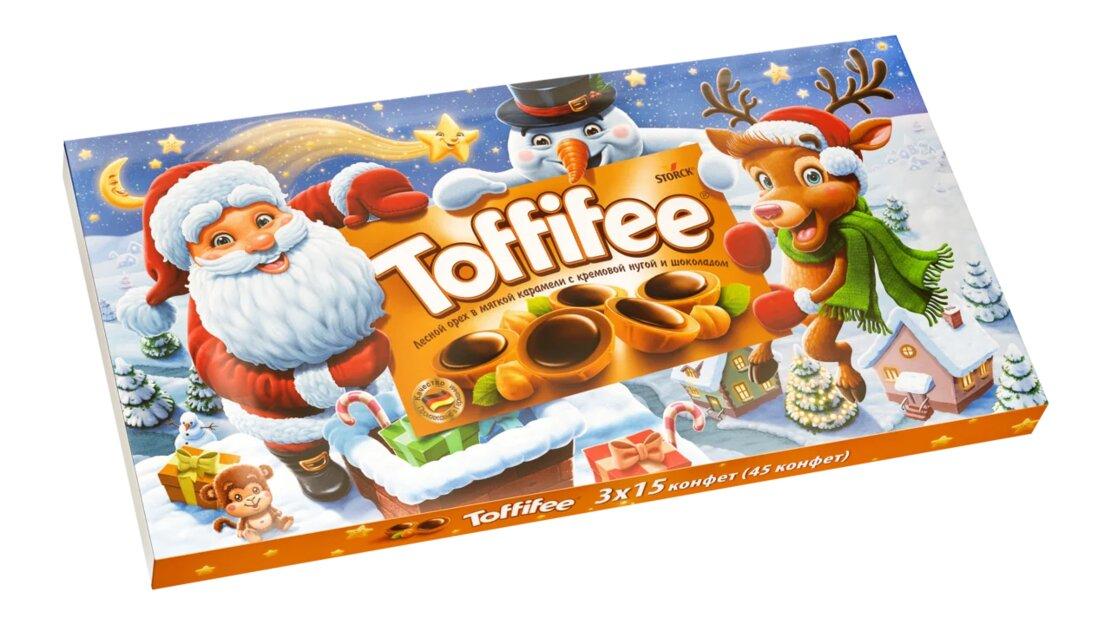 Конфеты Toffifee Санта и друзья 375 гр., картон