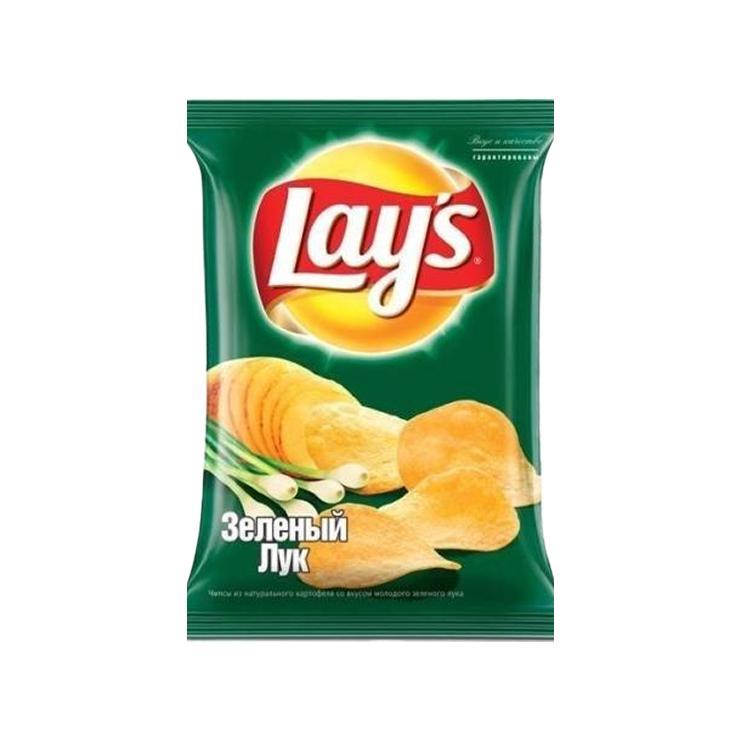 Чипсы Lay's зеленый лук 70 гр., флоу-пак