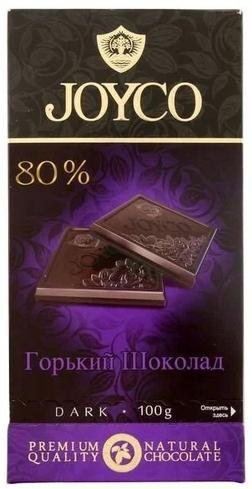 Шоколад Joyco горький 80% 100 гр., картон