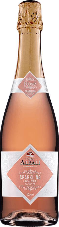 Вино Felix Solis Vina Albali Sparkling Rose 0,5% розовое безалкогольное игристое, 750 мл., стекло