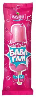 Мороженое Фруктовый лед Крымские традиции   с бабл-гам - жвачкой , 70 гр, флоу-пак