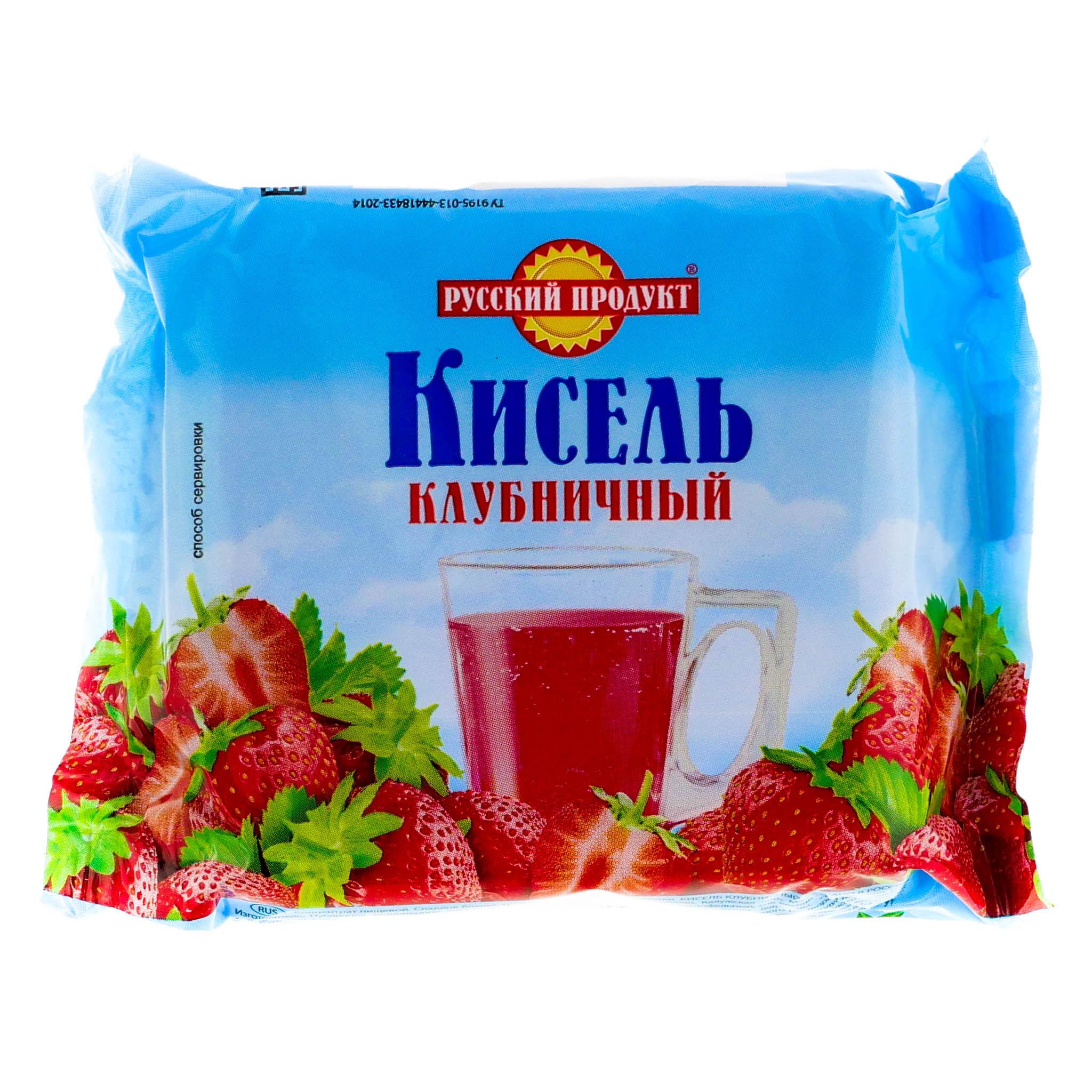 Кисель Русский Продукт клубничный 190 гр., флоу-пак