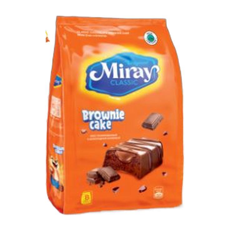 Кекс глазированный Miray BROWNIE CAKE с шоколадной начинкой 200 гр., флоу-пак