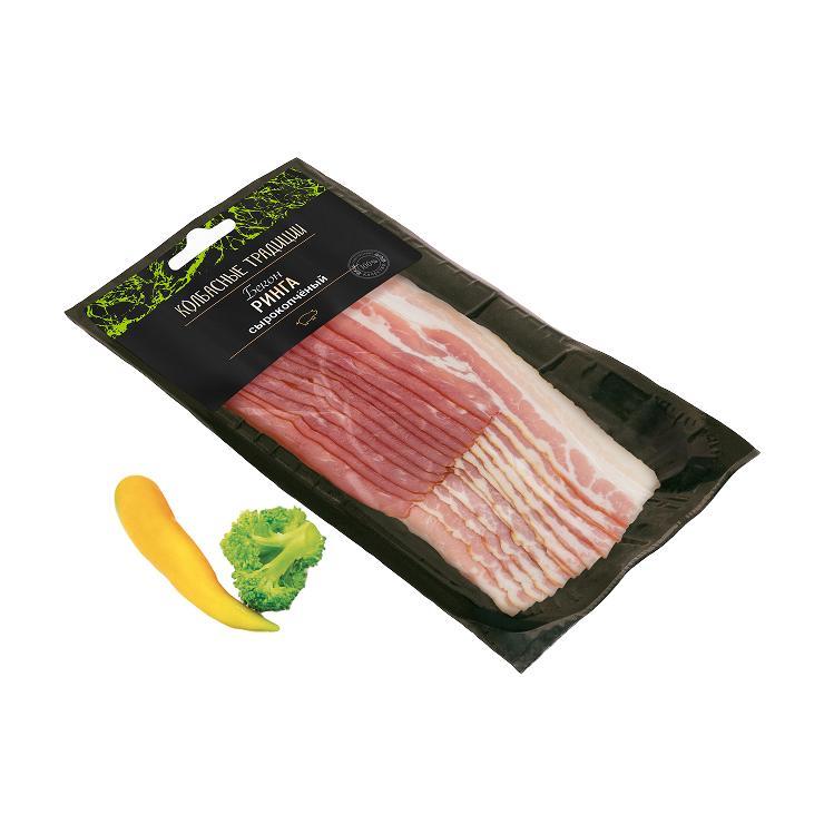 Бекон Колбасные традиции ринга свиной сырокопченый нарезка 180 гр., в/у