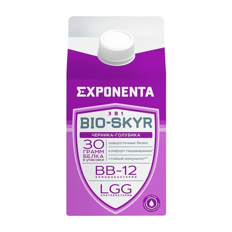 Напиток кисломолочный Exponenta Bio-Skyr черника голубика 500 мл., тетра-пак