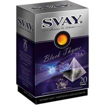 Чай Svay Black Thyme С чабрецом и апельсином черный 20 пакетиков, 40 гр., картон