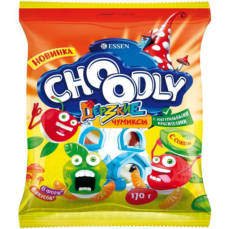 Мармелад жевательный CHOODLY дерзкие чумиксы 170 гр., пакет