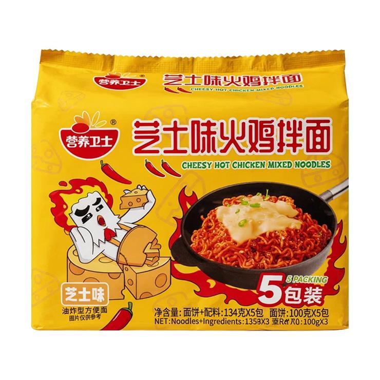 Лапша быстрого приготовления Yingyang Weishi курица с сыром 134 гр., флоу-пак