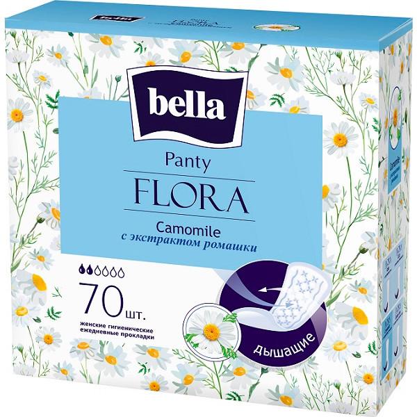 Прокладки ежедневные Bella Panty Flora Camomile с экстрактом ромашки 70 шт., картон