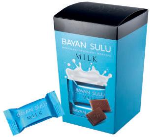 Шоколад с жидкой начинкой Баян Сулу Mini Bayan Sulu Milk, 200 гр., картон