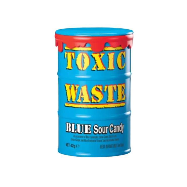 Леденцы Toxic Waste Blue Drum кислые 42 гр., пластик