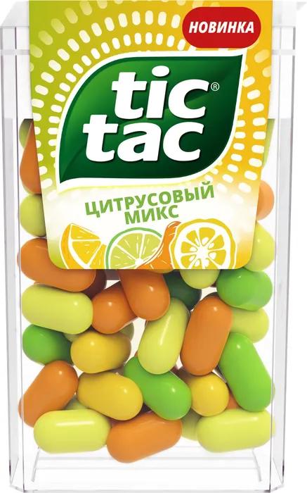 Драже Tic Tac Цитрусовый микс 16 гр., ПЭТ