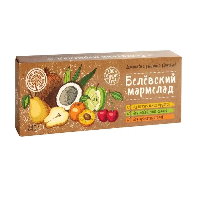 Мармелад Белёвский продукт в кокосовой обсыпке без сахара 240 гр., картон