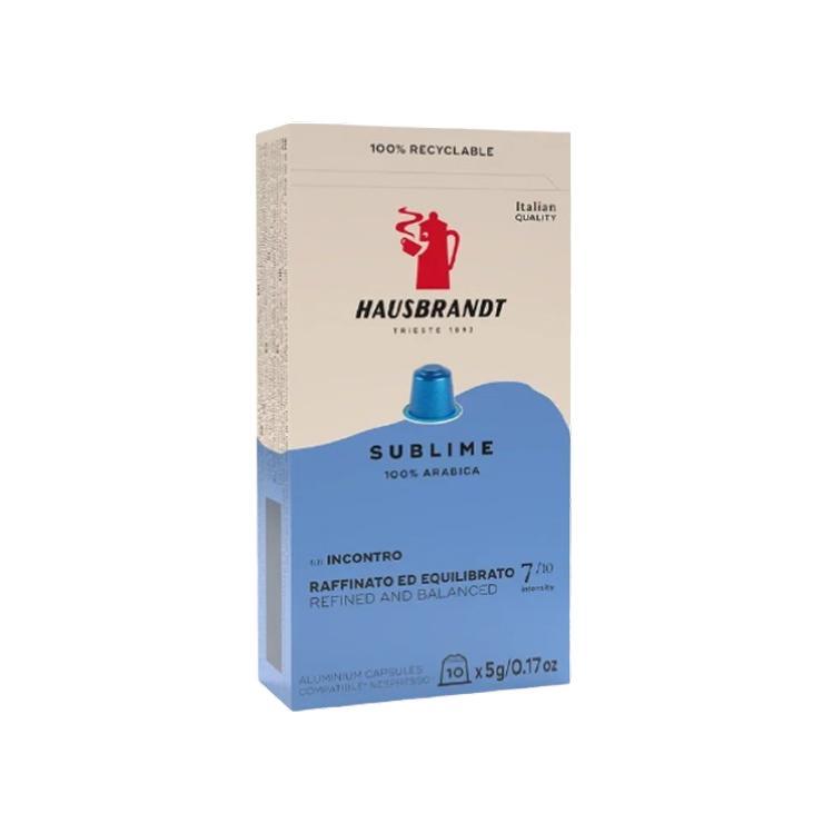Кофе Hausbrandt Nespresso Sublime 100% Arabica в капсулах 10 шт. 50 гр., картон