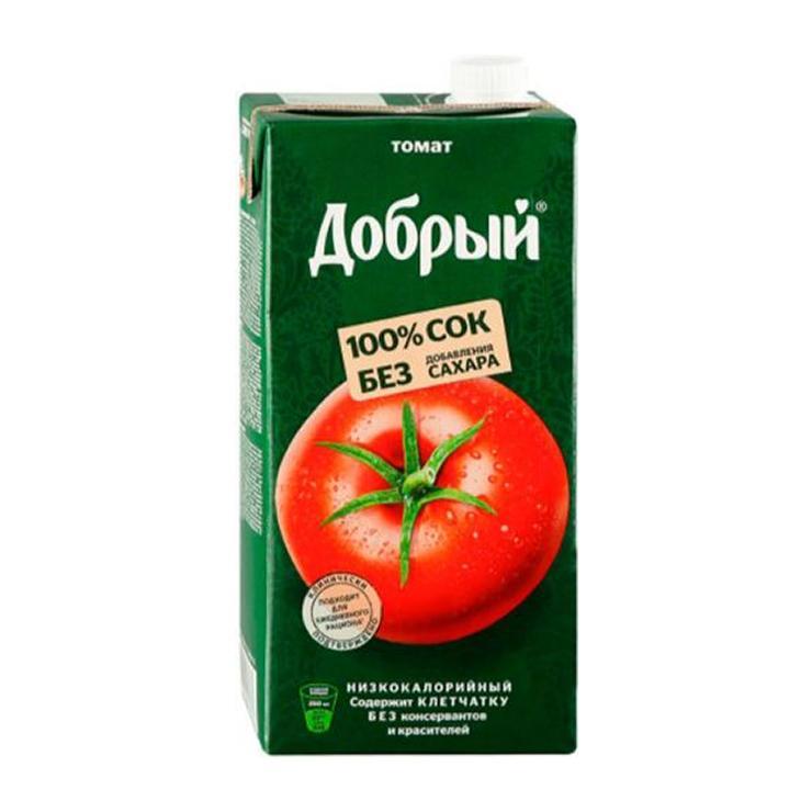 Сок Добрый томат без сахара 2 л., тетра-пак