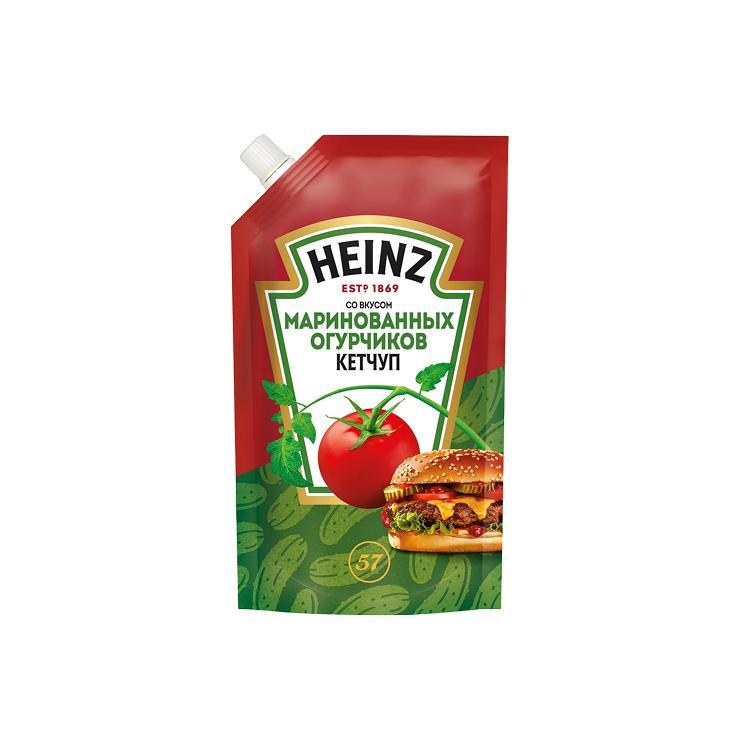 Кетчуп HEINZ со вкусом маринованных огурчиков 320 гр., дой-пак