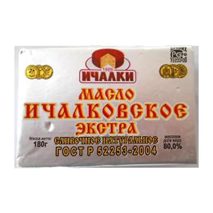 Масло сливочное Ичалки 80% 250 гр., обертка