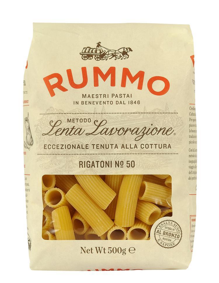 Макаронные изделия Rummo классические РИГАТОНИ 50, 500 гр., бумажный пакет
