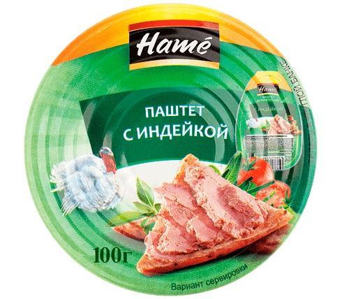 Паштет Hame с индейкой 100 гр., ж/б