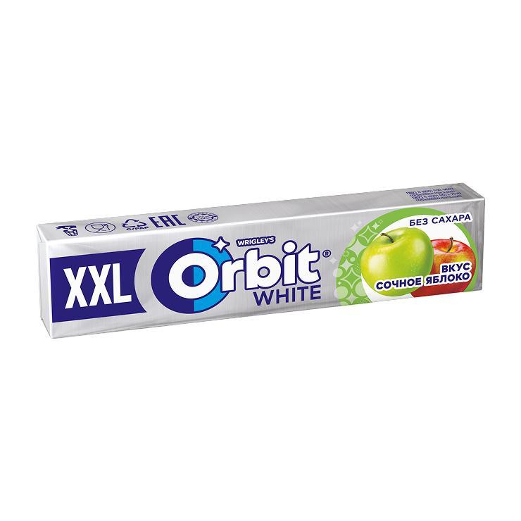 Жевательная резинка Orbit White ХХL Сочное яблоко 20,4 гр., бумага